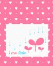 cute kawaii love rain