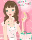 cute kawaii fashion girl have a good time