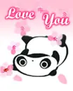 cute kawaii love you tare panda