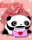cute kawaii love you tare panda