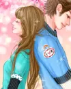 cute kawaii lovers together