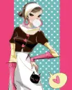 cute kawaii bubble gum fashion girl