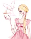cute kawaii fashion girl pink is luv