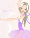cute kawaii ballerine my dream is