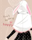 cute kawaii fashion girl dont worry be happy 