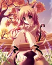 neko girl with pocky