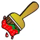 strawberry paintbrush