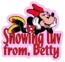 minnie showing some luv betty