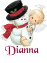 Dianna Snowman with angel