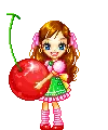 Girl with cherry