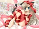 all tied with ribbons