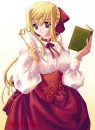 reading a book