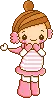 girl in pink