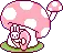 pink mushroom