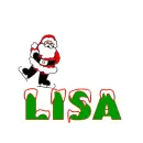 santa skating on Lisa