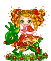 dollie on a reindeer