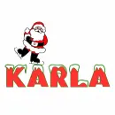 santa skating on Karla