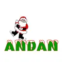 santa skating on Andan