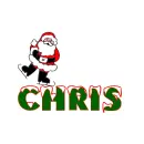santa skating on Chris