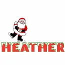 santa skating on Heather