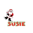 santa skating on Susie