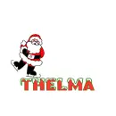 santa skating on Thelma