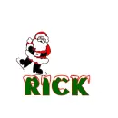 santa skating on Rick