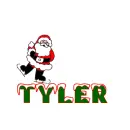 santa skating on Tyler