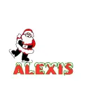 santa skating on Alexis