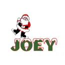santa skating on Joey