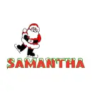 santa skating on Samantha