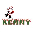 santa skating on Kenny