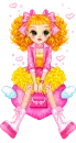 cute pink doll