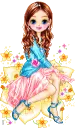 girl in a flower