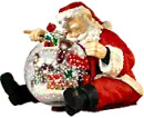 Santa and Christmas Globe