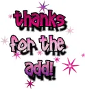 thanks for the add