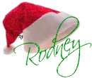 Rodney santa hat