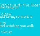 what hurts