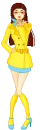 girl in yellow