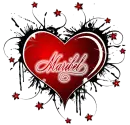 maribel red heart