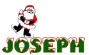 santa skating on Joseph