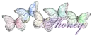 shoney butterflies porcelain