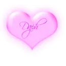 Daph inside pink blinking heart
