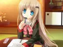 studying girl