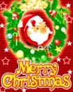 cute kawaii merry christmas santa