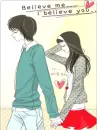 cute kawaii lovers believe me i believe you