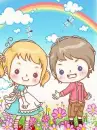 cute kawaii fashion lovers & a rainbow