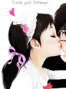 cute kawaii fashion lovers love you forever kiss