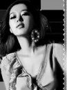 cute kawaii black & white asian girl