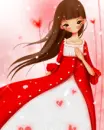 red dress